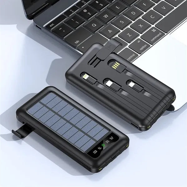 4in1 Portable Power Bank Solar Charger External Battery Pack