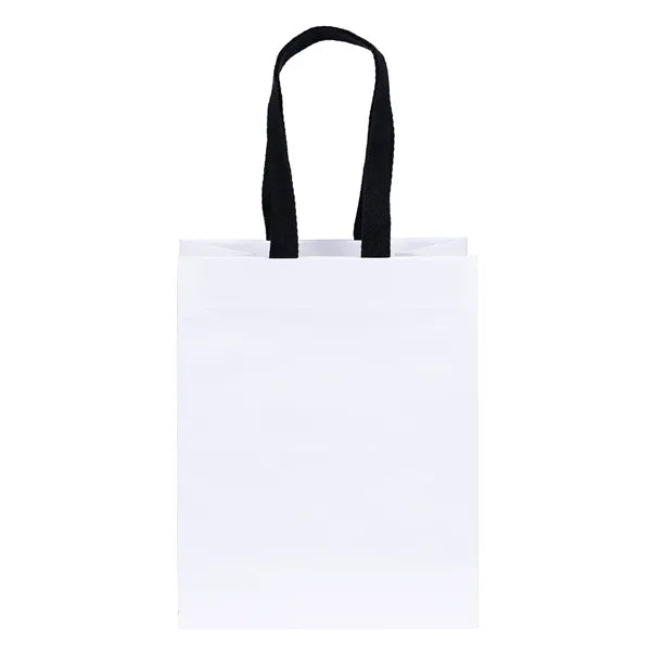 Ash- Woven Handle White Eurotote - Flexo Ink Print