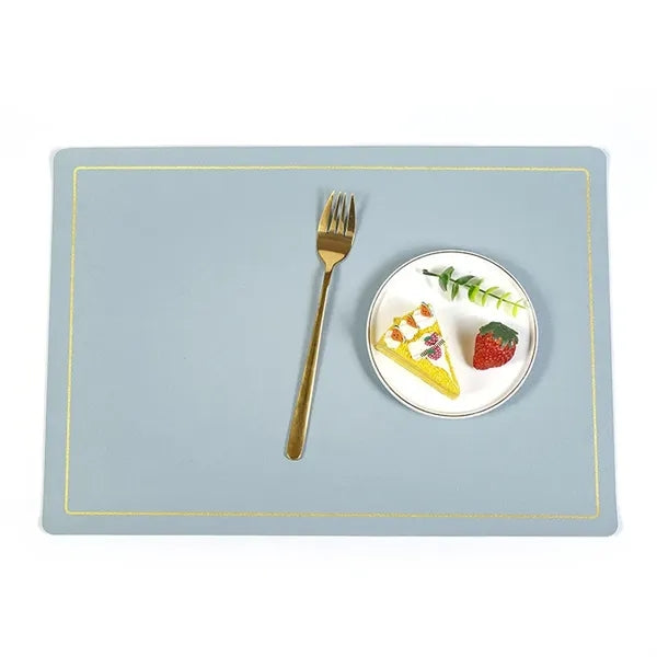 Square Leather Solid Color Table Placemat