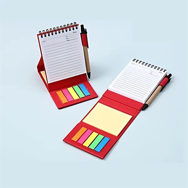 Upright Notepad Pen Stand-Up Planning Notes Office Supplies