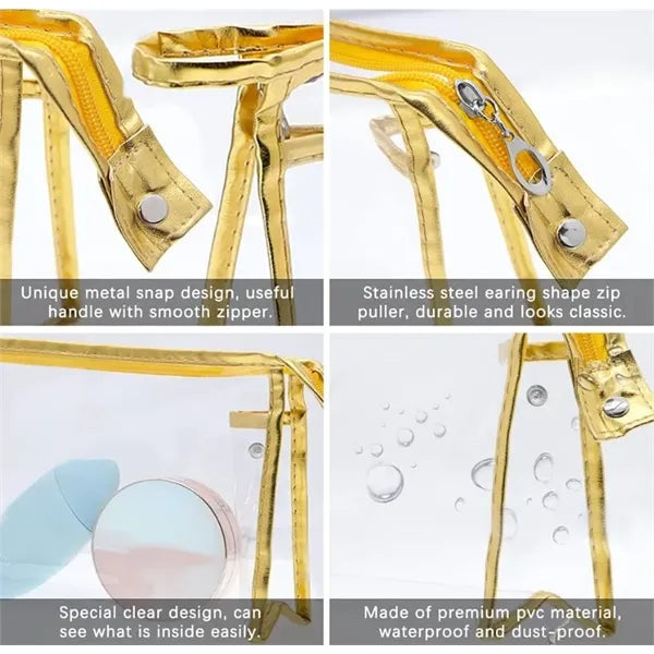 Clear PVC Waterproof Cosmetic Bags