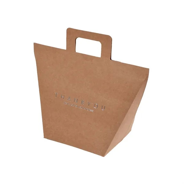 Kraft Paper Handheld Gift Candy Ribbon Tote Treat Bag