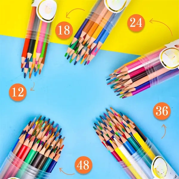 24 Colored Pencils Set