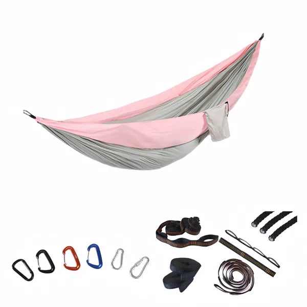 Portable Hammock Compact With Tree Straps And Carabiners