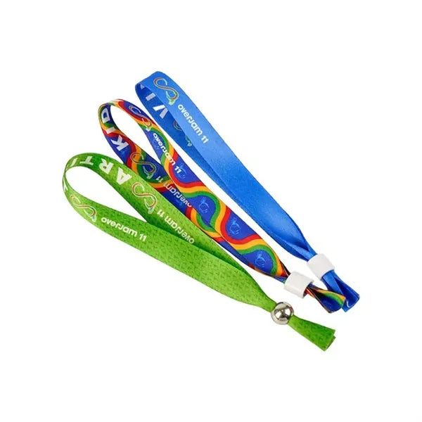 1/2" Full Color Sublimated Event Wristbands w/ Locking Bead