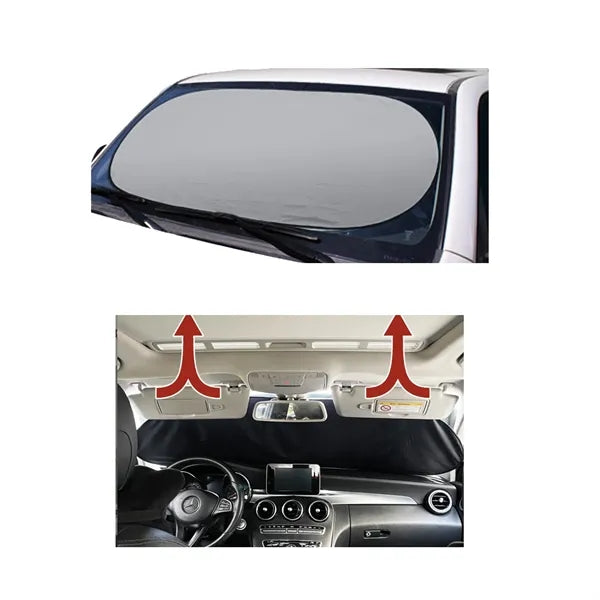 Foldable Single-Panel Automatic Sunshade with Storage Bag