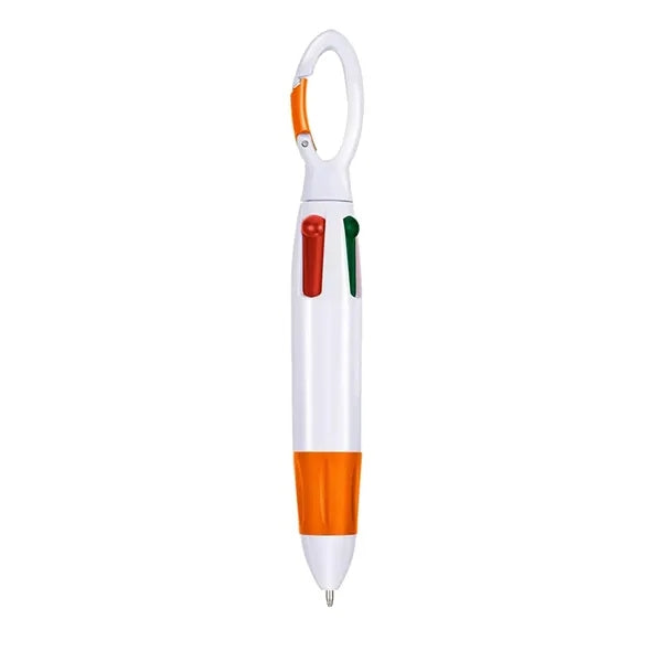 Four-Color Ballpoint Pen With Anti-Loss Button