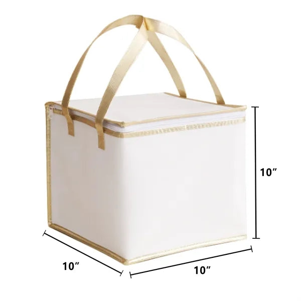 10" Insulated Zip Cake Cooler Tote Bag Box