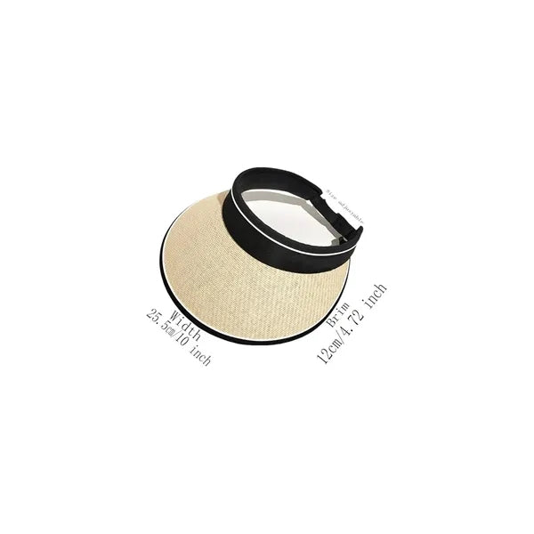 Wide Straw Brim Sun Visor Hats