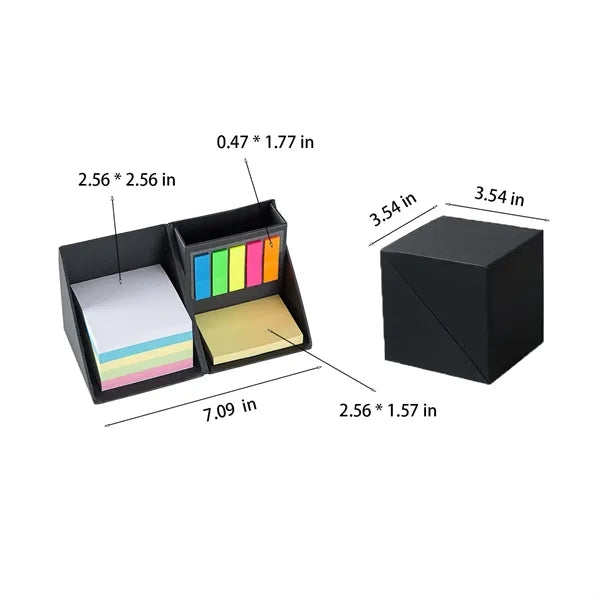 Storage Organizer With Sticky Notes