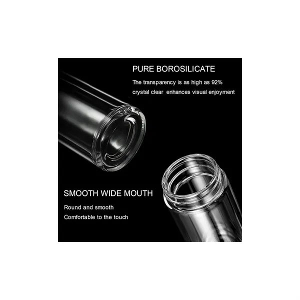 Double Wall Glass Water Bottle