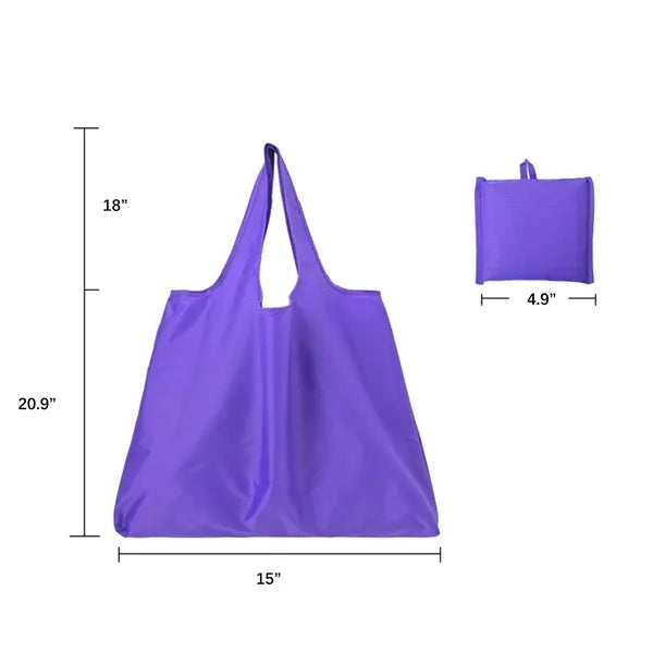 Polyester Folding Shopper Tote Bag