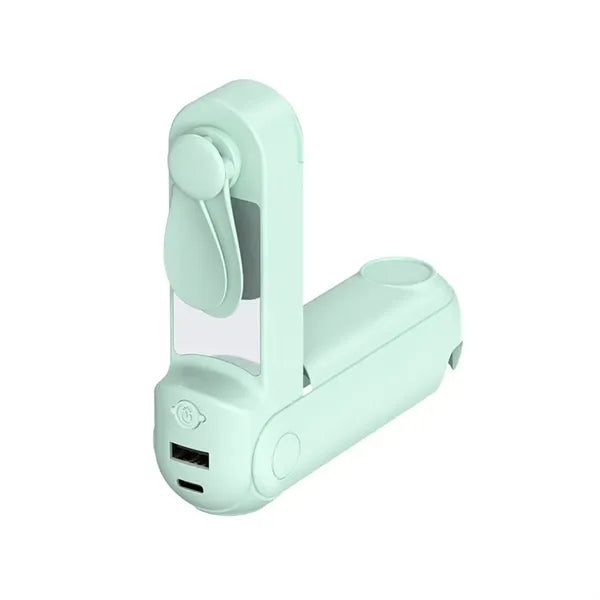 Multifunctional Portable Fan with Flashlight and Power Bank