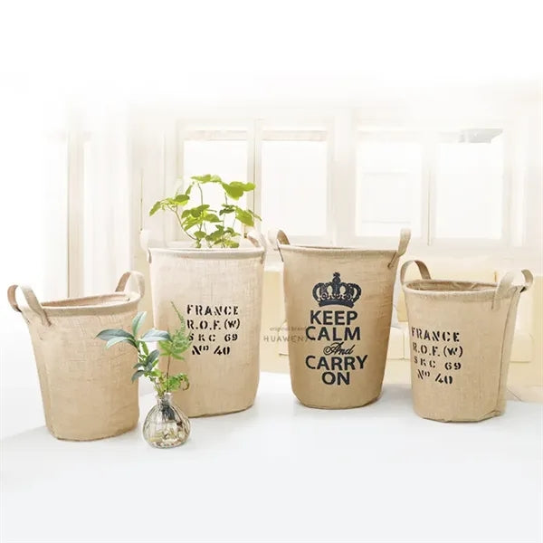 Jute Storage Bucket