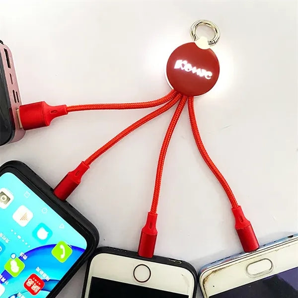 3 in 1 Multiport USB Mobile Phone Charging Cable