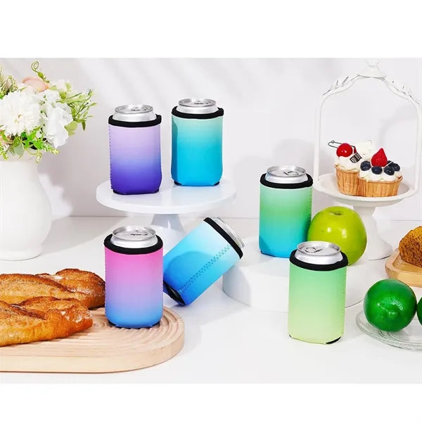 Gradient Color Insulation 12Oz Can Cooler Sleeves