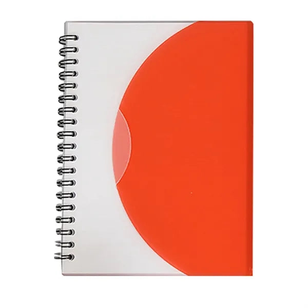 Mini Creative Half-Circle Notebook with Side Flip Spiral Bin