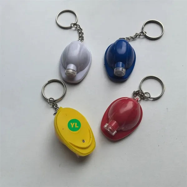 Safety Helmet Flashlight Keychain