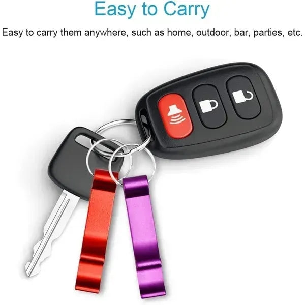 Bottle Beer Can Opener Keychain
