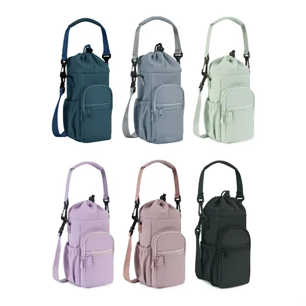 Insulated Water Bottle Bag With Adjustable Strap