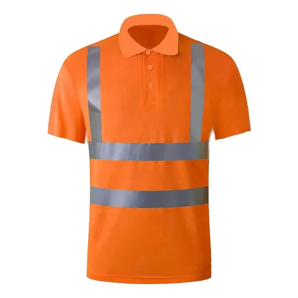 High-Visibility Reflective Safety Polo Shirt