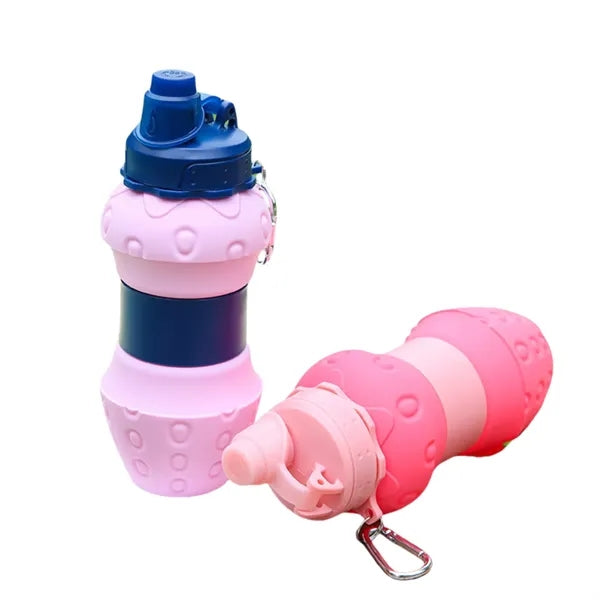 20OZ Large Capacity Foldable Silicone Water Bottle