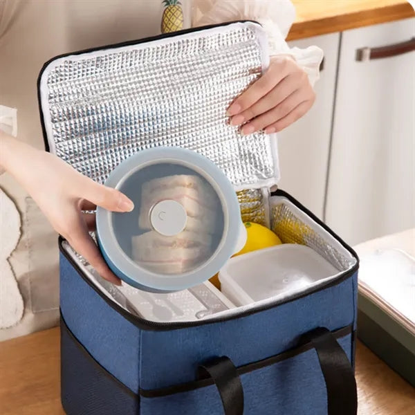 Insulated Lunch Box Cooler Tote Bag
