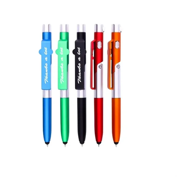 4in 1 Stylus Pen with LED Light,Ballpoint pen,Phone holder