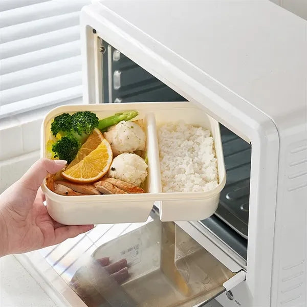 Compartmentalized Double Lunch Box