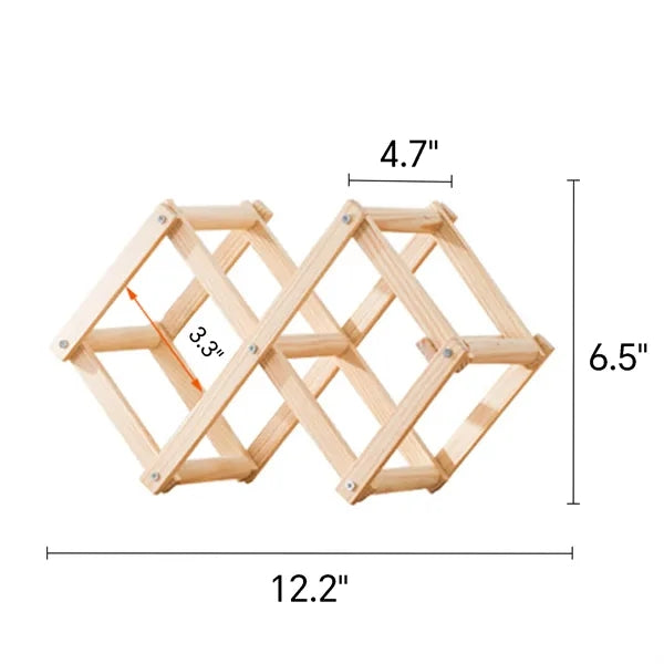 Foldable Wooden Wine Rack