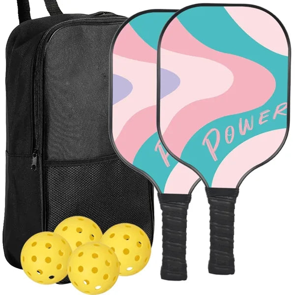 Wood Pickleball Paddles Set of 2