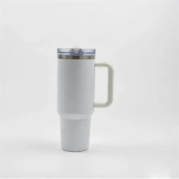 40oz Hot Selling Messi Plated Pink Tumbler with Straw