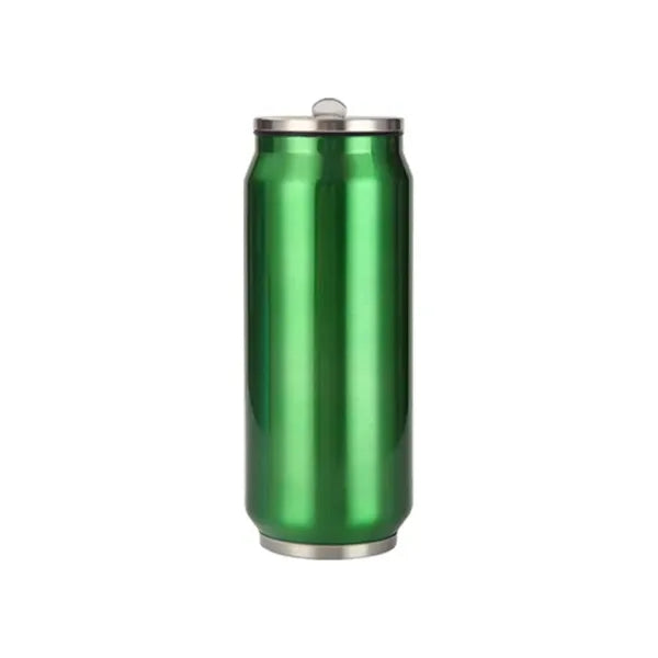 16oz Stainless Steel Double-Wall Tumbler with Straw & Lid