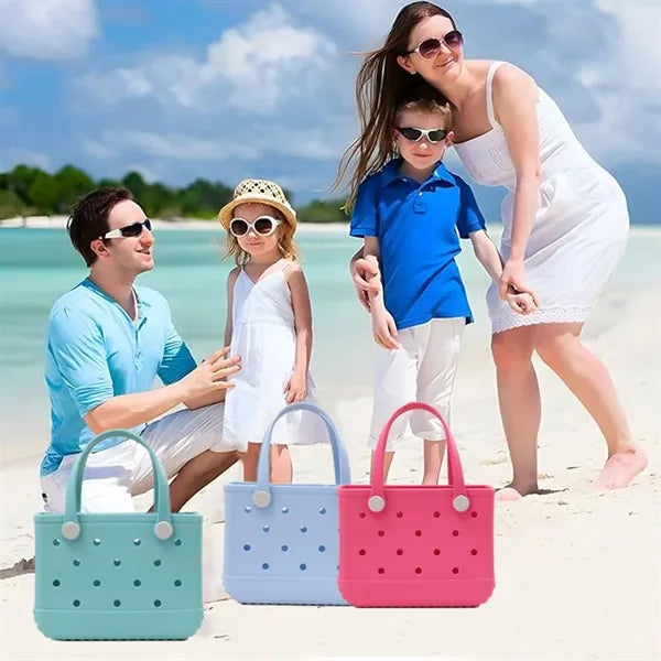 Rubber Tote Small Beach Bag Waterproof