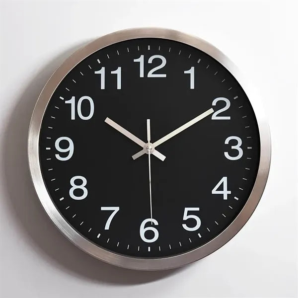Round Silent Non-Ticking Wall Clock