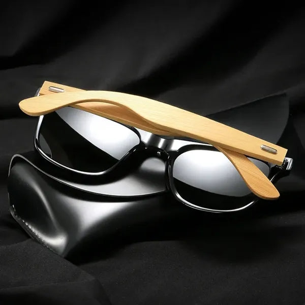 Square Wood Polarized Sunglasses