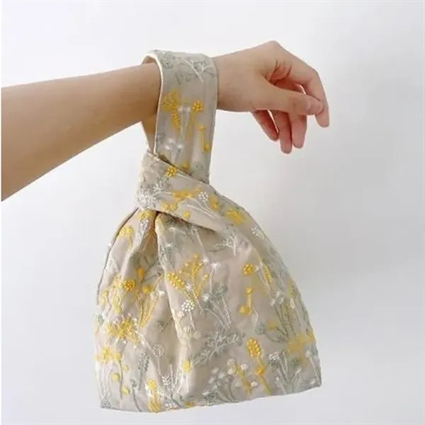 Elegant Style Portable Wrist Knot Bag