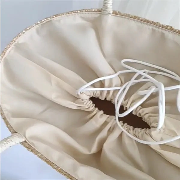 Natural Straw Beach Bag
