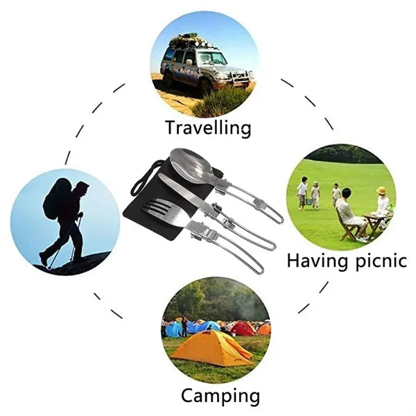 Stainless Steel Travel Camping Cutlery