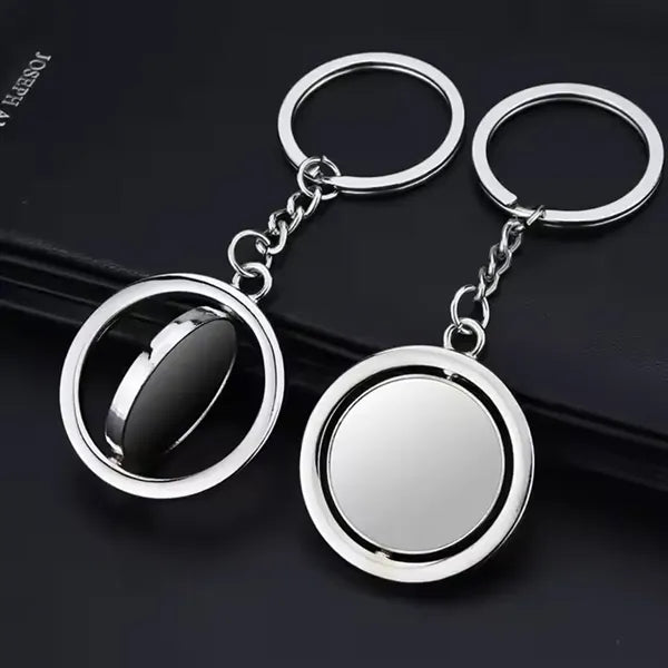 Round Rotary Keychain