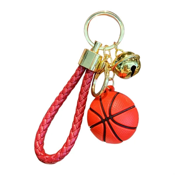 PVC Soft Rubber Basketball Keychain