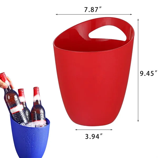 3L Plastic Ice Bucket Beer Wine Cooler Holder