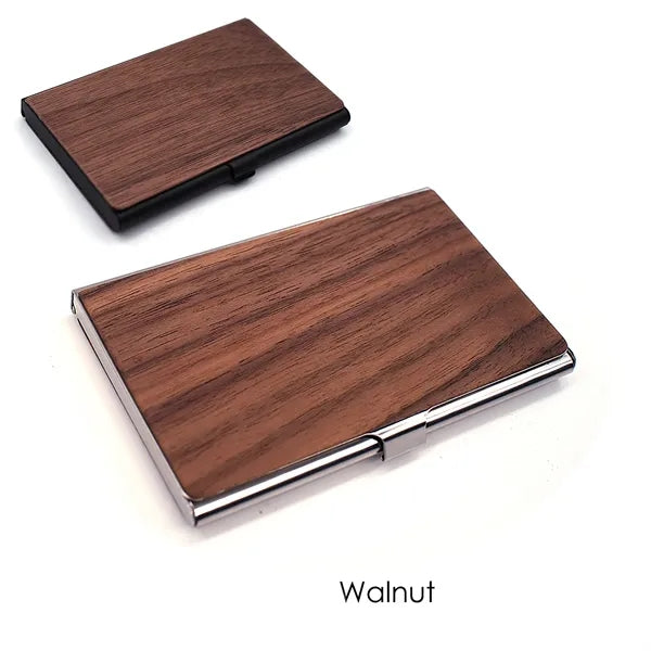 Elegant Wooden Business Card Holder