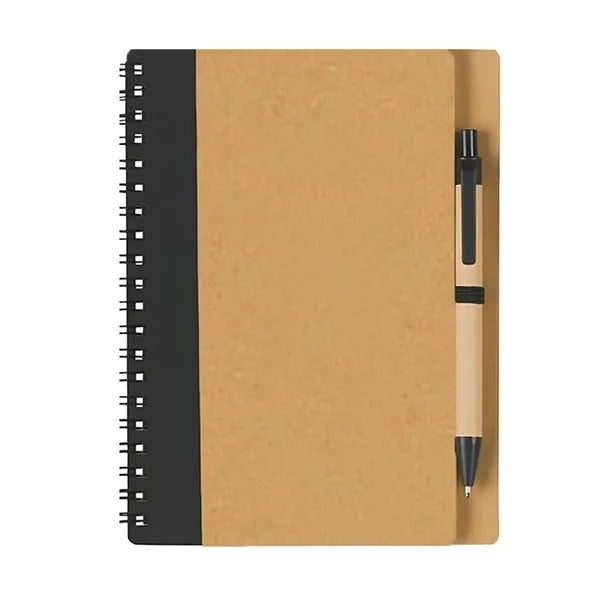 Kraft Paper Notebook with Pen