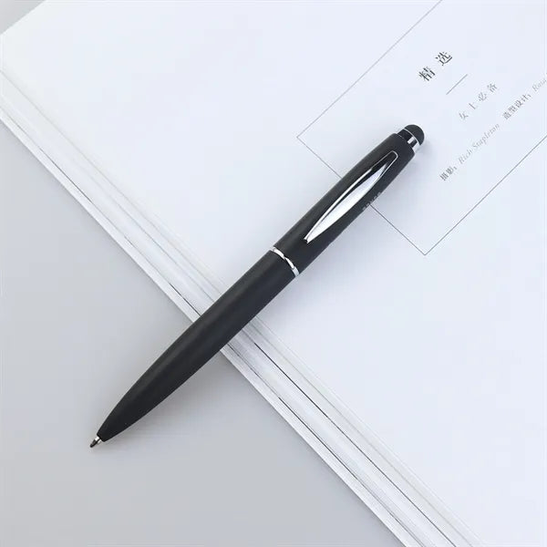 Rubber Coated Twist Metal Stylus Ballpoint Pen
