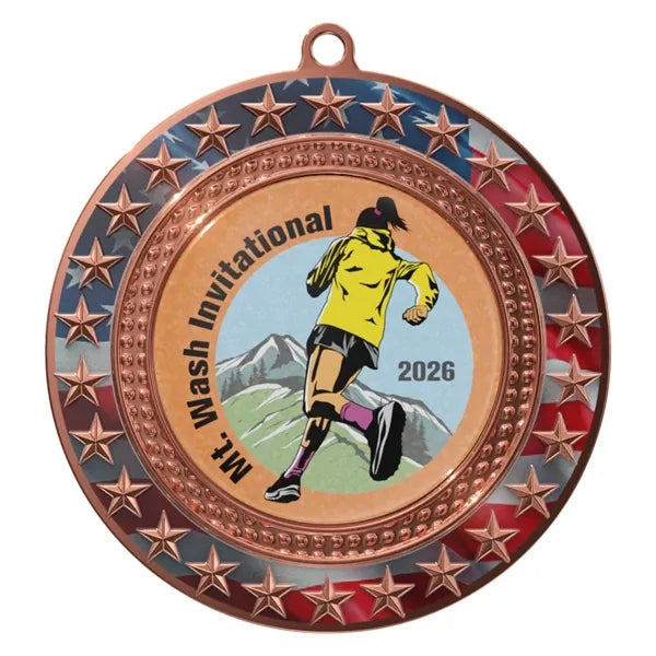 Express Radiant Star Patriotic Insert Medal