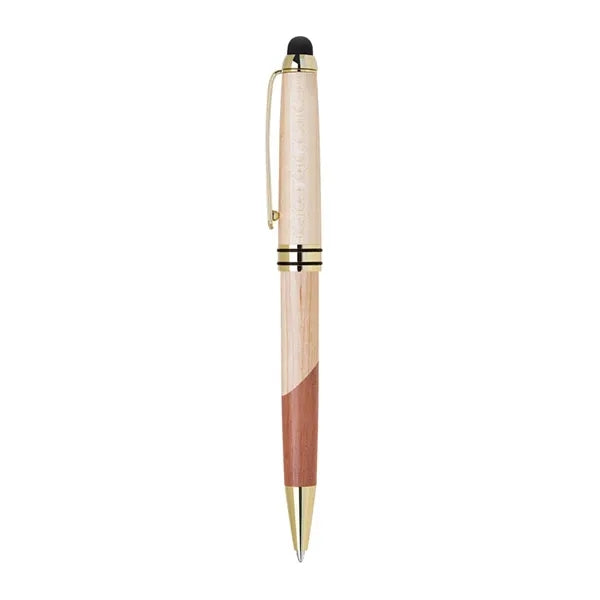 Wood Two Tone Stylus Pen