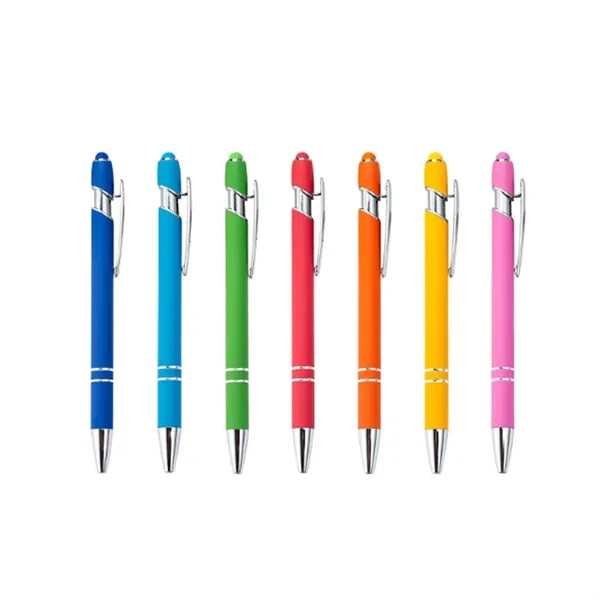 Pen 2In1 Stylus Retractable Ballpoint W/ Tip