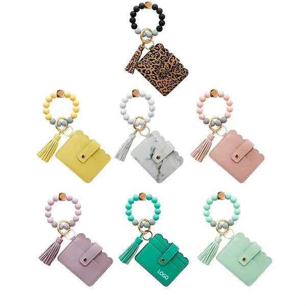 Tassel Card Pocket Key Chains