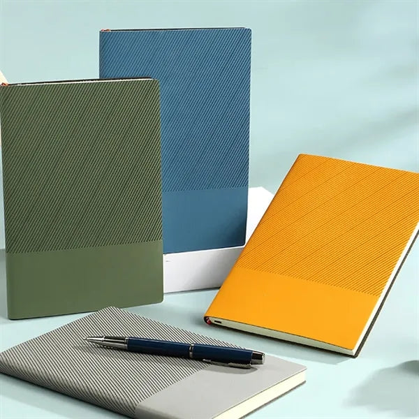 A5 Twill Pu Leather Diary Travel Notebook